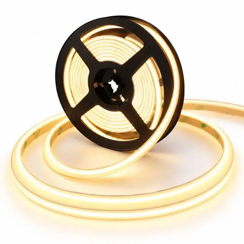 Tira LED COB luz cálida sin fuente 12V 10W 5M H-476