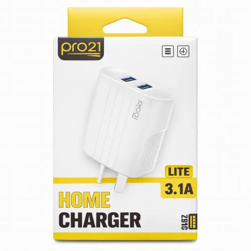 Adaptador PRO21 Lite P-31 2 USB a 3.1A caja amarilla