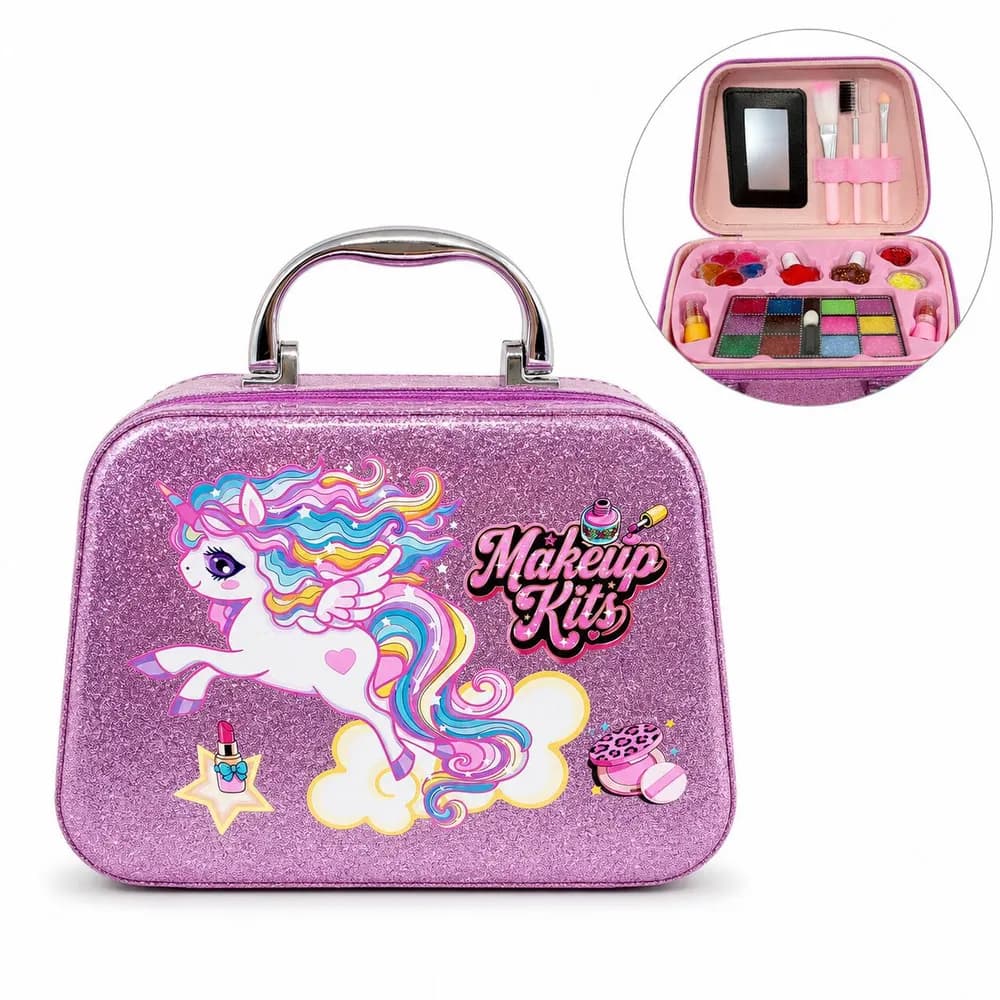 Valija de maquillaje infantil unicornio TB-302