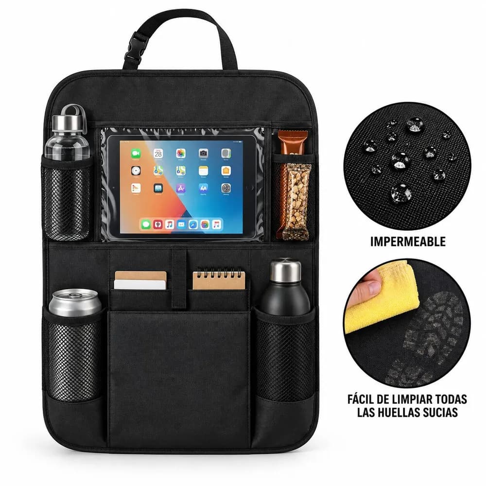 Organizador porta tablet de asiento para auto H-427