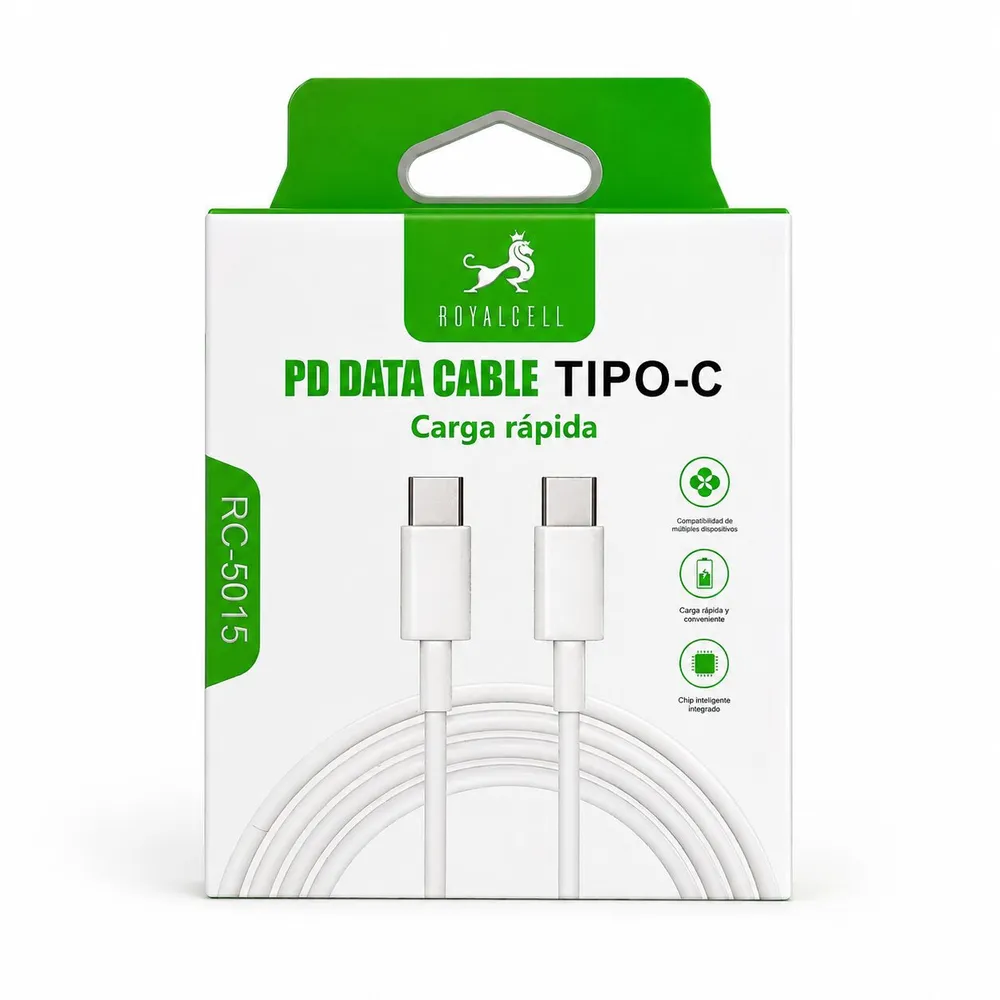 Cable de datos tipo C a tipo C 1M 5A desarmado RC-5015