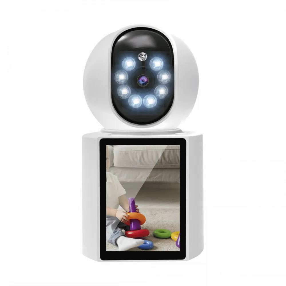 Cámara de seguridad WiFi interior c/pantalla 0437