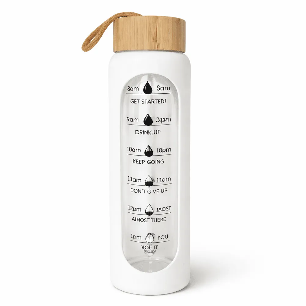 Botella vidrio motivacional 1L JS-7053